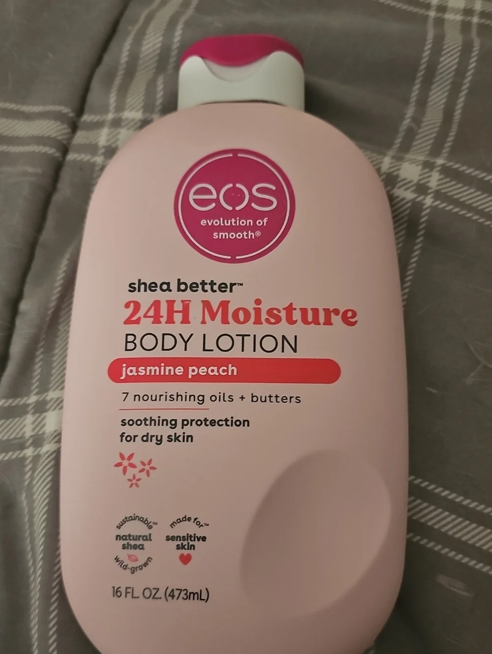 eos Pink Jasmine Peach 24H Moisture Body Lotion